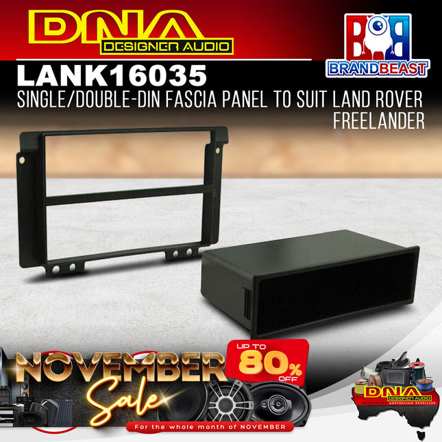 DNA LAN-K16035 Single/2-DIN Fascia Panel to Suit Land Rover Freelander