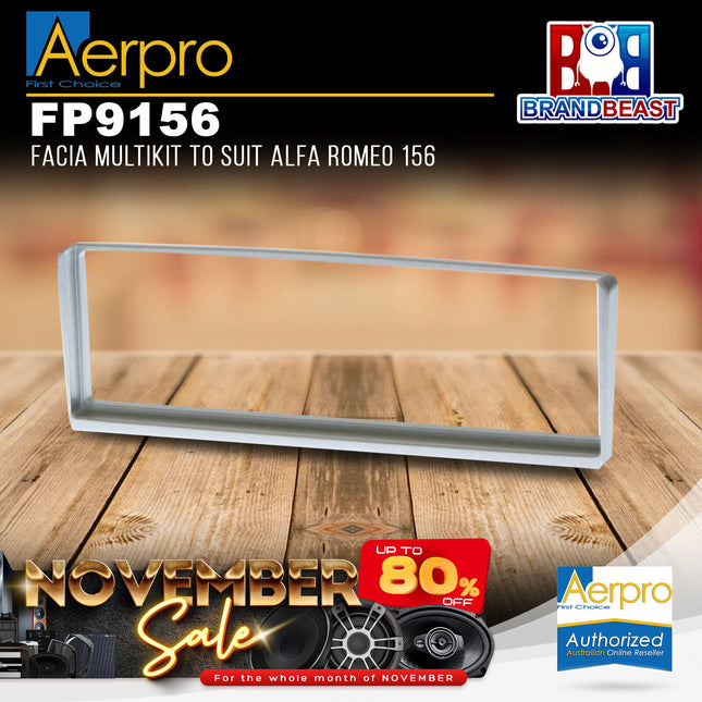Aerpro FP9156 Single DIN Facia Multikit Suit Alfa Romeo 156