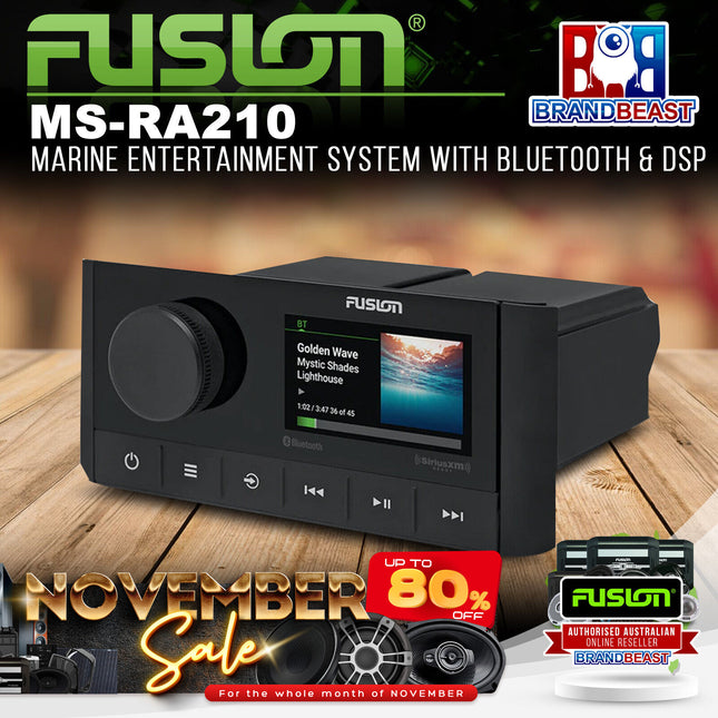Fusion MS-RA210 Marine Entertainment System With Bluetooth & DSP