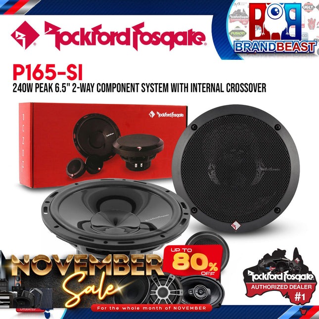 Rockford Fosgate P165-SI Punch 6.5" Euro Fit Compatible System Internal Xover