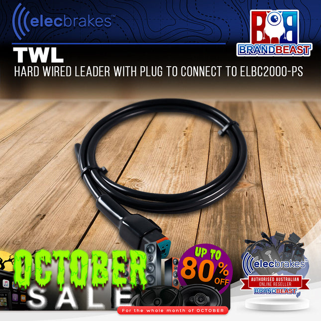 Elecbrakes TWL Hard Wired Leader with Plug to Connect to ELBC2000-PS