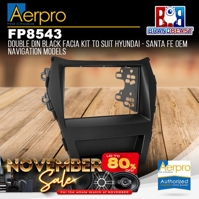 Aerpro FP8543 Double DIN Facia Kit to Suit Hyundai - Santa Fe OEM Navi Models