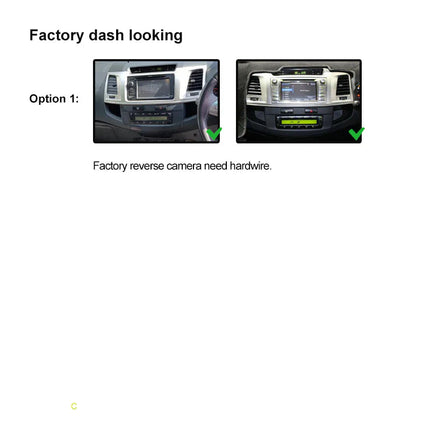 Nakamichi 9" Wireless CarPlay Android Auto Toyota Hilux 2005-2014 Auto A/C Head Unit