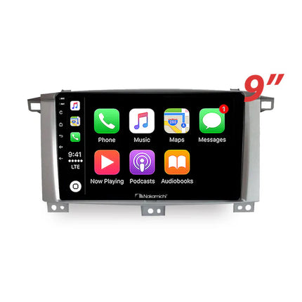 Nakamichi 9" Wireless CarPlay Android Auto Toyota Landcruiser 2002-2006 Head Unit