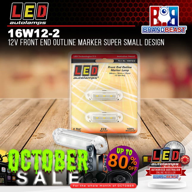 LED Autolamps 16W12-2 12V Front End Outline Marker Super Small Design