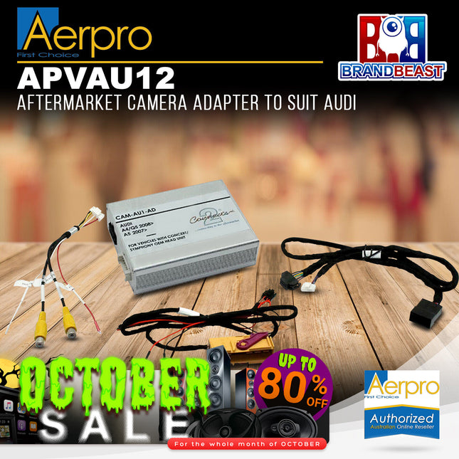 Aerpro APVAU12 Aftermarket Camera Adapter to Suit Audi