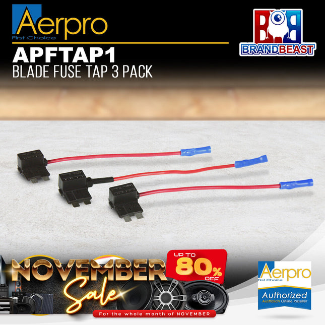 Aerpro APFTAP1 Blade Fuse Tap - 3Pcs