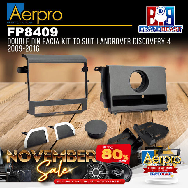 Aerpro FP8409 Double DIN Facia Kit to Suit Landrover Discovery 4 2009-2016