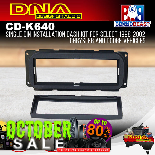 DNA CD-K640 Single DIN Fascia Panel to Suit Chrysler/Dodge/Jeep