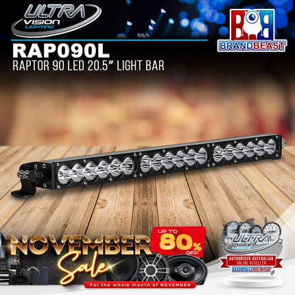 Ultra Vision Lighting RAP090LB4v2 Raptor 90 LED 20.5" Light Bar - 4000K & Combo