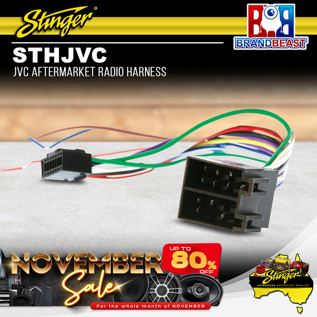 Stinger STHJVC JVC Aftermarket Radio Harness