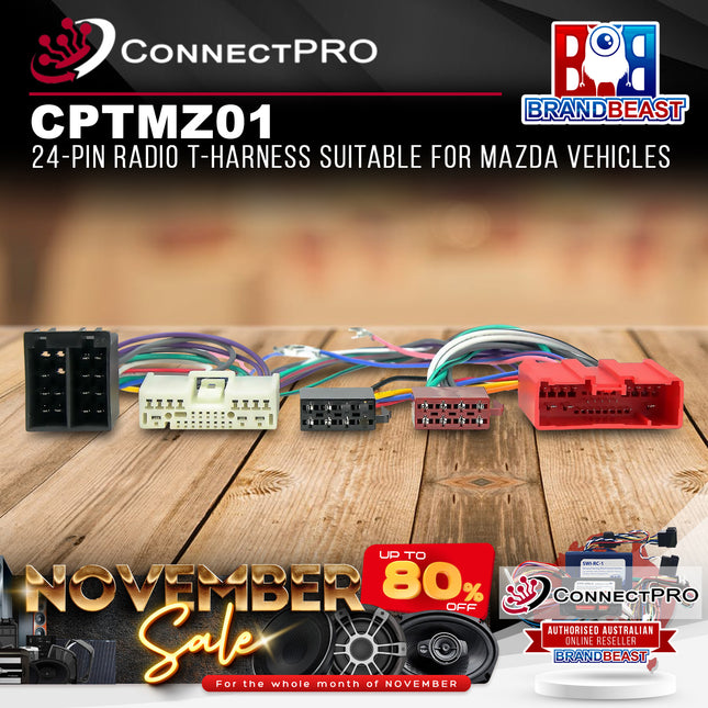ConnectPRO CPTMZ01 24-Pin T-Harness Suitable For Mazda Vehicles