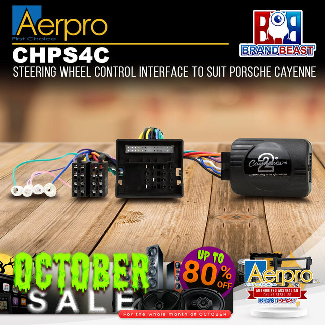 Aerpro CHPS4C Steering Wheel Control Suit Porsche Cayenne 2008-2010