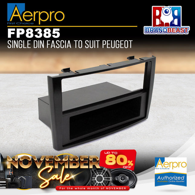 Aerpro FP8385 Single DIN Facia to Suit Peugeot
