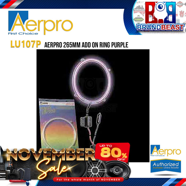 Aerpro LU107P LED 265mm Add On Ring Purple