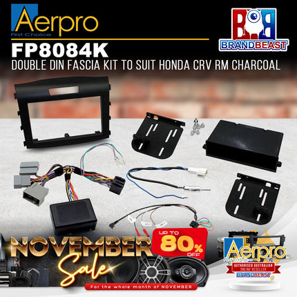 Aerpro FP8084K Single/Double DIN Facia Kit To Suit Honda CRV