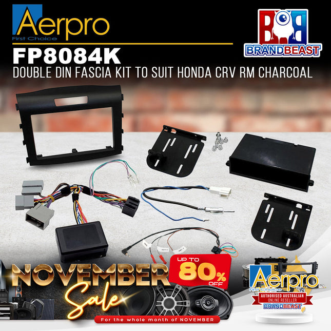 Aerpro FP8084K Single/Double DIN Facia Kit To Suit Honda CRV