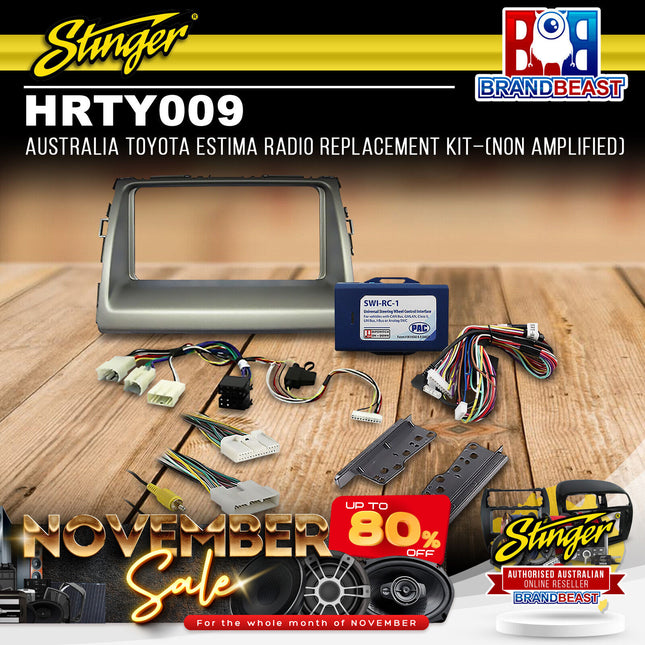 Stinger HRTY010 Radio Replacement Kit (Amplified) To Suit Toyota Estima