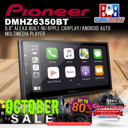 Pioneer DMH-Z6350BT 6.8" Alexa/Apple CarPlay/Android Auto Multimedia Player