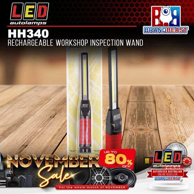LED Autolamps HH340 USB Rechargeable Handheld Inspection Wand