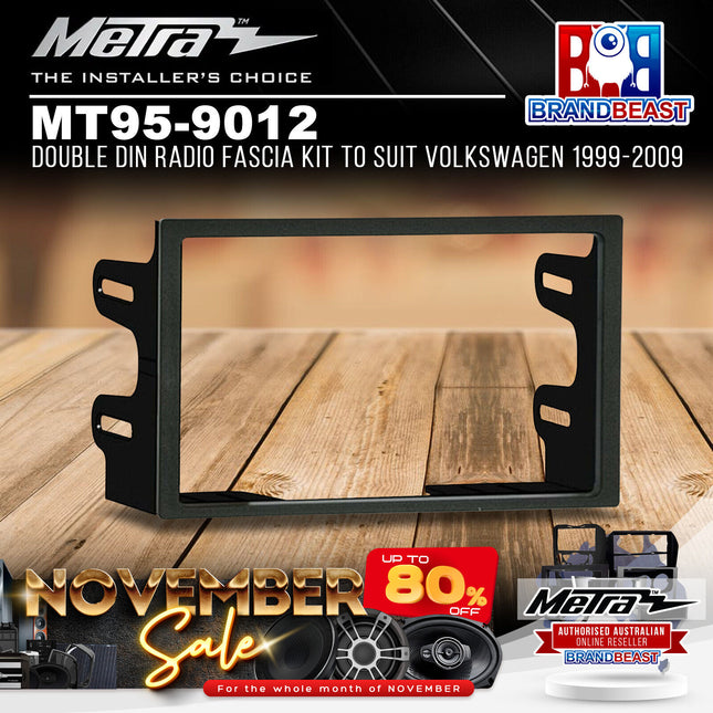 Metra MT95-9012 Double DIN Radio Fascia Kit To Suit Volkswagen 1999-2009