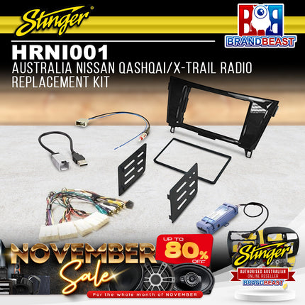Stinger HRNI001 Australia Nissan Qashqai/X-Trail Radio Replacement Kit