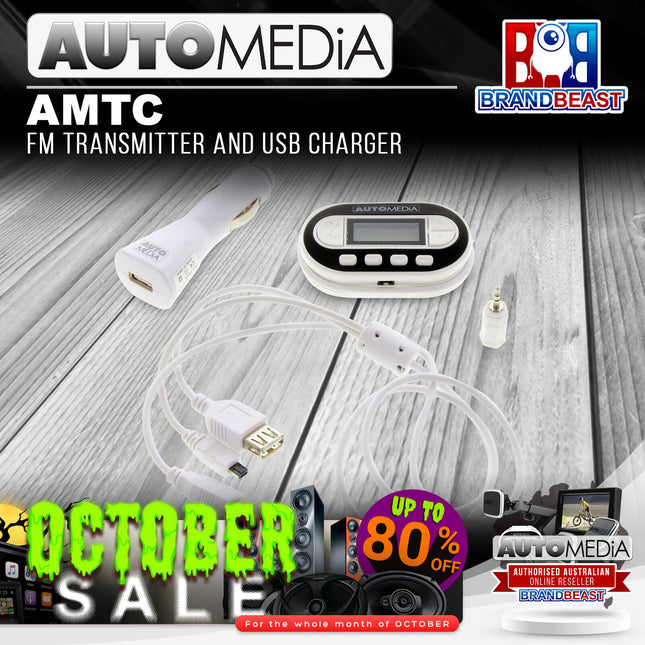 Automedia AMTC FM Transmitter & USB Charger