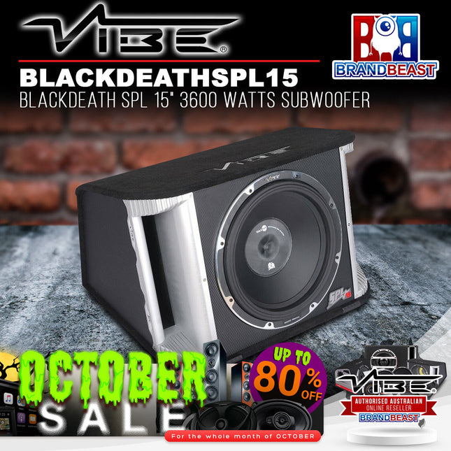 Vibe BLACKDEATHSPL15 BlackDeath SPL 15" 3600 Watts Subwoofer
