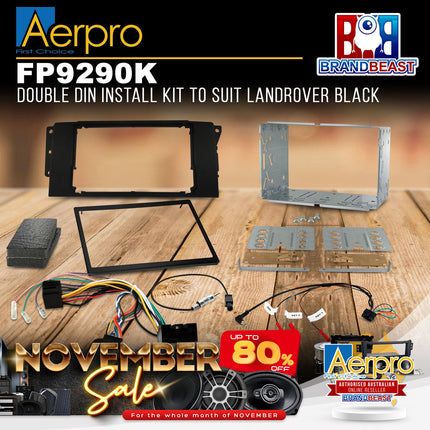 Aerpro FP9290K Double DIN Install Kit to Suit Landrover Vehicles