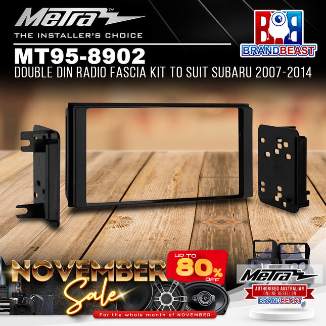 Metra MT95-8902 Double DIN Radio Fascia Kit To Suit Subaru 2007-2014