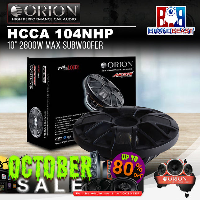 Orion HCCA 104NHP 10" 2800W Max Subwoofer