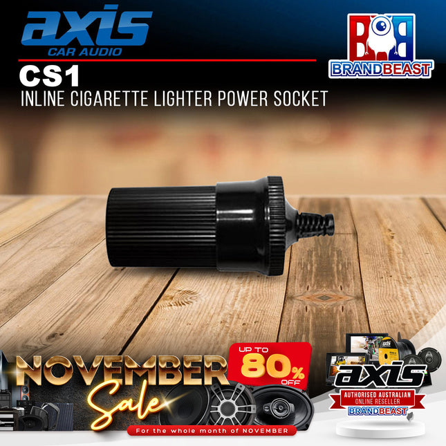 Axis CS1 Cigarette Lighter Power Socket Inline