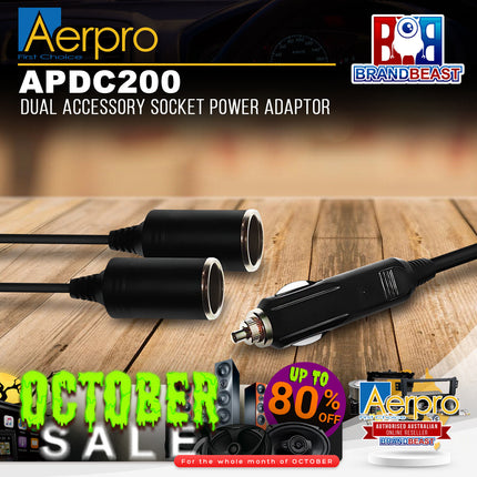 Aerpro APDC200 Dual Accessory Socket Power Adaptor