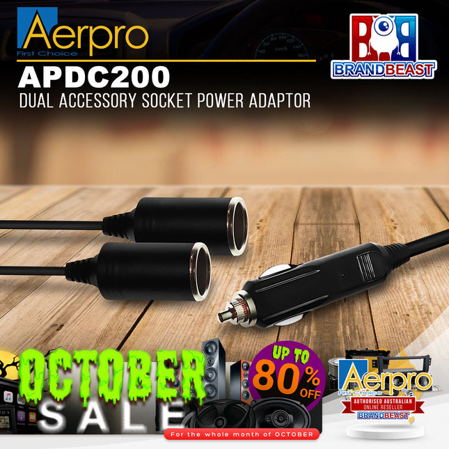 Aerpro APDC200 Dual Accessory Socket Power Adaptor