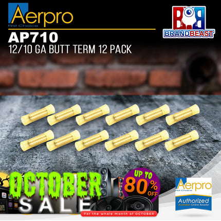 Aerpro AP710 12/10 Gauge Butt Terminal Packet of 12