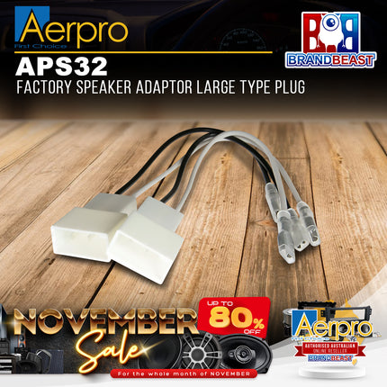 Aerpro APS32 Factory Speaker Adaptor Large Type Plug