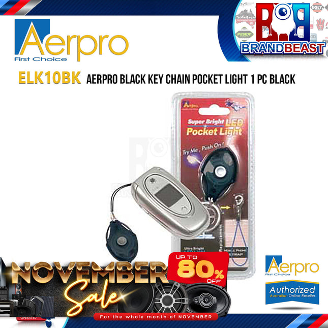 Aerpro ELK10BK Key Chain LED Pocket Light - Black