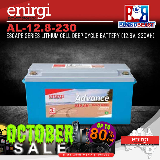 Enirgi AL-12.8-230 Escape Series Lithium Cell Deep Cycle Battery (12.8V, 230Ah)