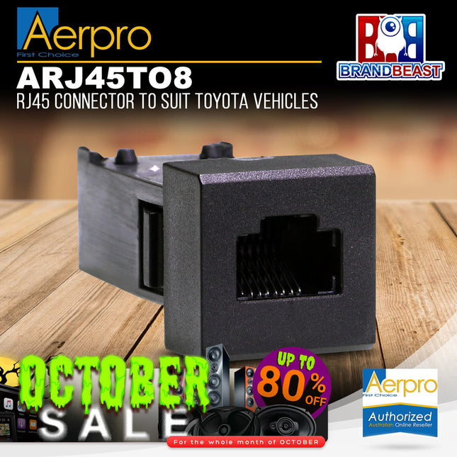 Aerpro ARJ45TO8 RJ45 Connector to Suit Toyota Vehicles