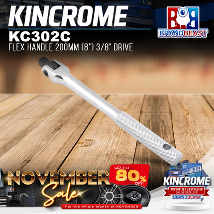 KINCROME KC302C Flex Handle 200mm (8") 3/8" Drive
