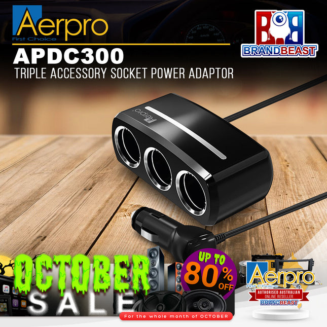 Aerpro APDC300 Triple Accessory Socket Power Adaptor