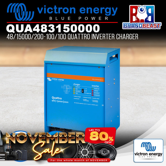 Victron Energy QUA483150000 48/15000/200-100/100 Quattro Inverter Charger
