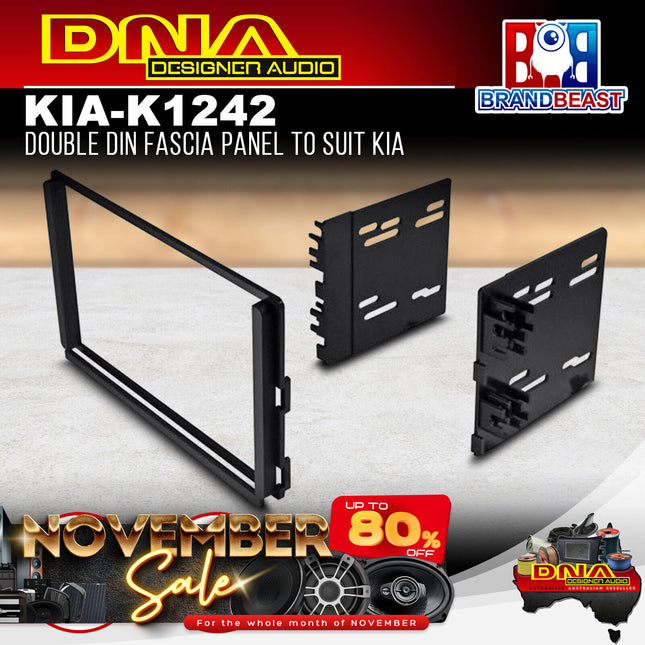 DNA KIA-K1242 Double DIN Fascia Panel to Suit Kia