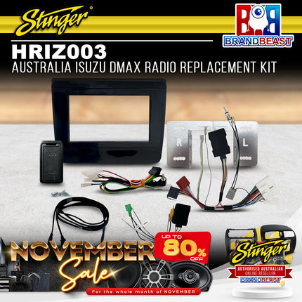Stinger HRIZ003 Australia Isuzu DMAX Radio Replacement Kit