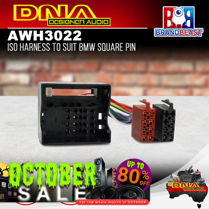 DNA AWH3022 ISO Harness to Suit BMW Square Pin
