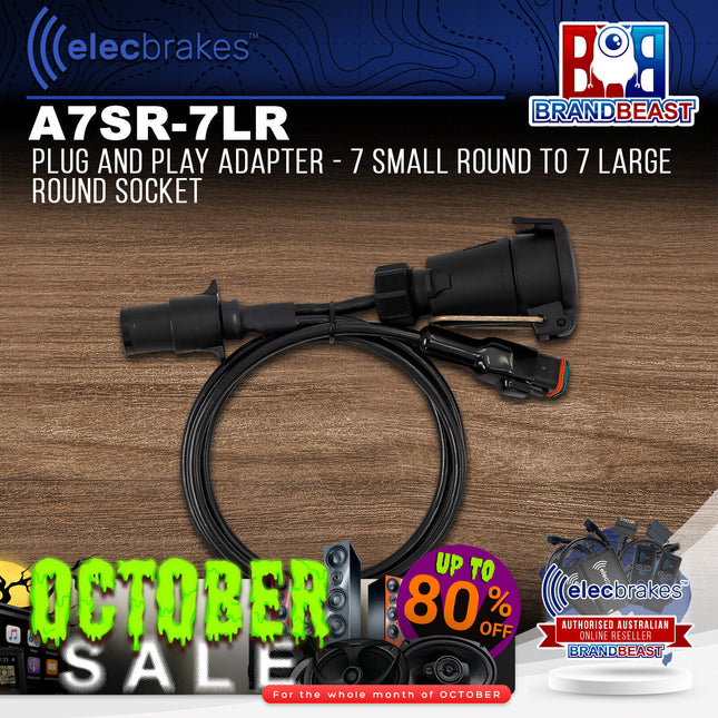 Elecbrakes A 7SR-7LR Plug and Play Adapter - 7 Small Round to 7 Large Round
