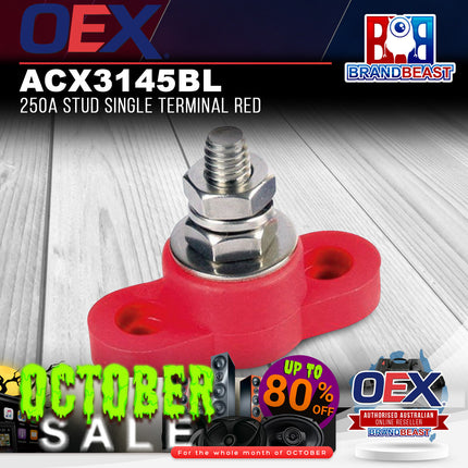 OEX ACX3145BL 250A Stud Single Terminal - Red