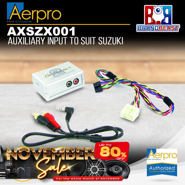 Aerpro AXSZX001 Auxiliary Input to Suit Suzuki
