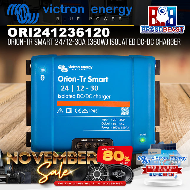 Victron Energy ORI241236120 Orion-Tr Smart 24/12-30A 360W Isolated DC-DC Charger