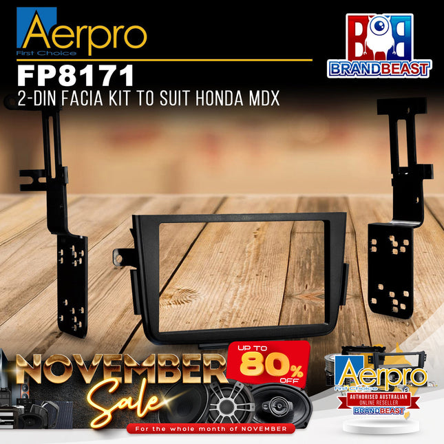 Aerpro FP8171 2-Din Facia Kit to Suit Honda MDX